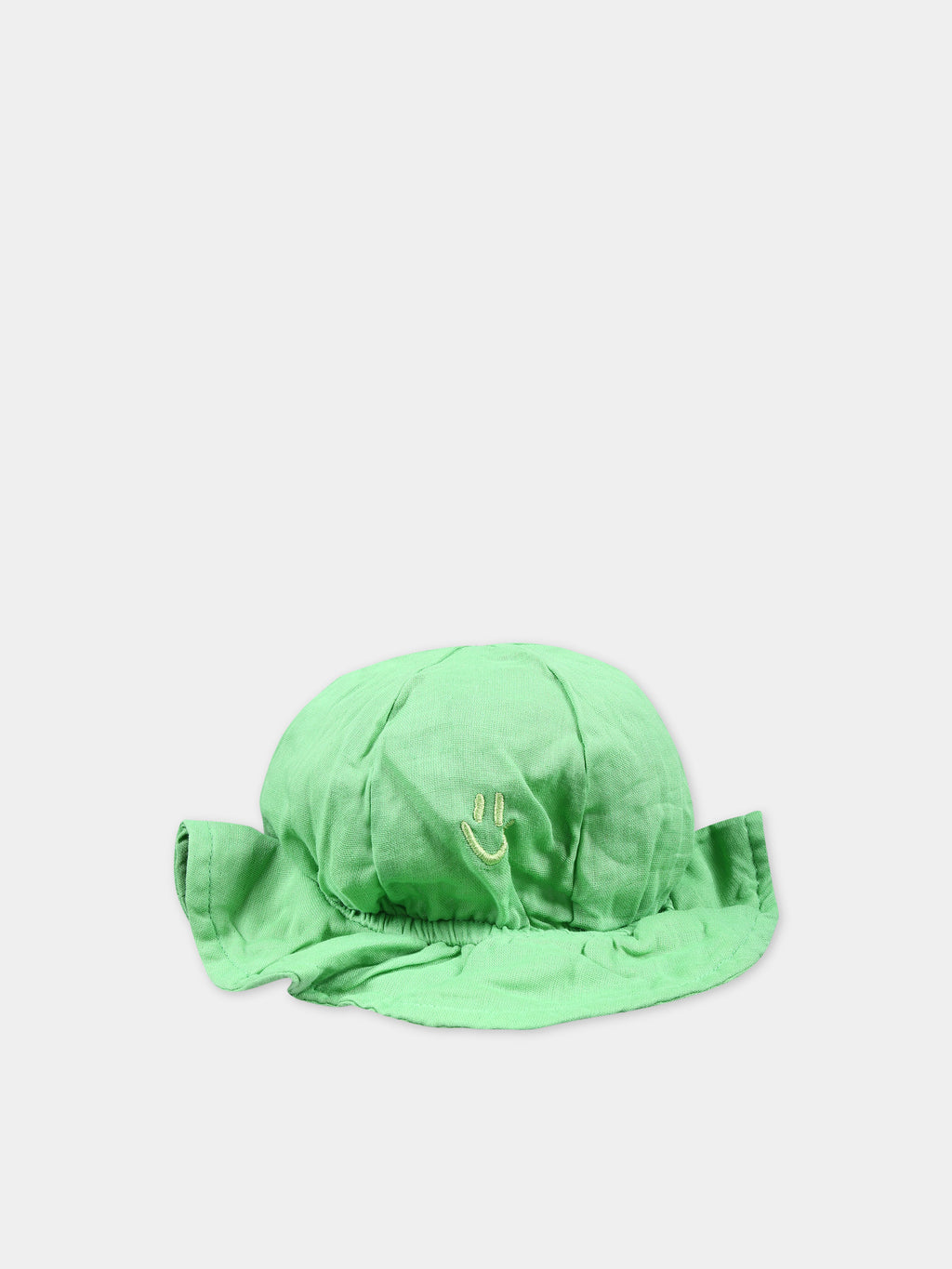 Green cloche for kids with smile